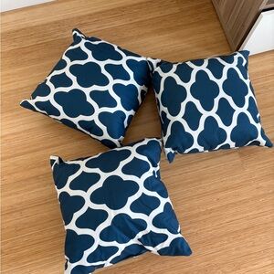 Target Blue and White Geometric Pillows